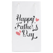 Die Kalligraphie des einfachen glücklichen Vaters Kleine Geschenktüte (Rückseite)