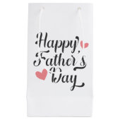 Die Kalligraphie des einfachen glücklichen Vaters Kleine Geschenktüte (Vorderseite)