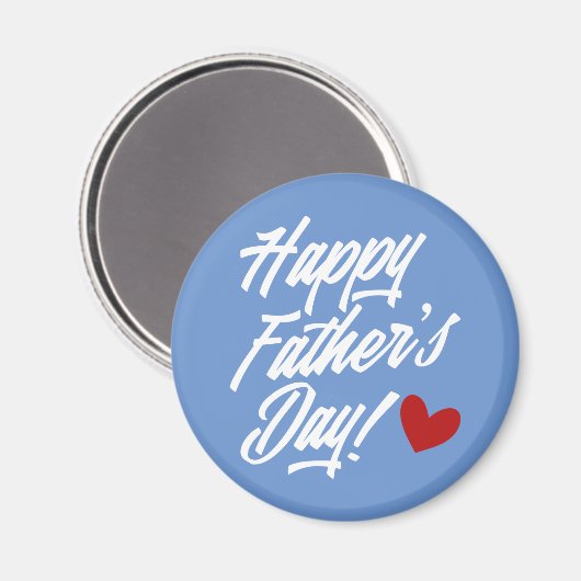 Die Kalligraphie des einfachen glücklichen Vaters  Magnet (Vorderseite/Rückseite)