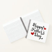 Die Kalligraphie des einfachen glücklichen Vaters Notizblock (Innenseite)