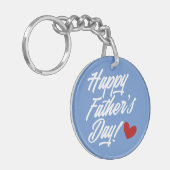 Die Kalligraphie des einfachen glücklichen Vaters  Schlüsselanhänger (Vorderseite links)