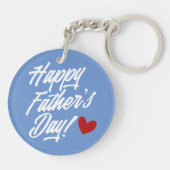 Die Kalligraphie des einfachen glücklichen Vaters  Schlüsselanhänger (Rückseite)