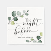 Die Kalligraphie vor Napkins Serviette (Vorderseite)