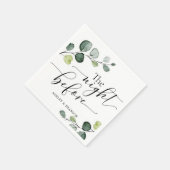 Die Kalligraphie vor Napkins Serviette (Ecke)