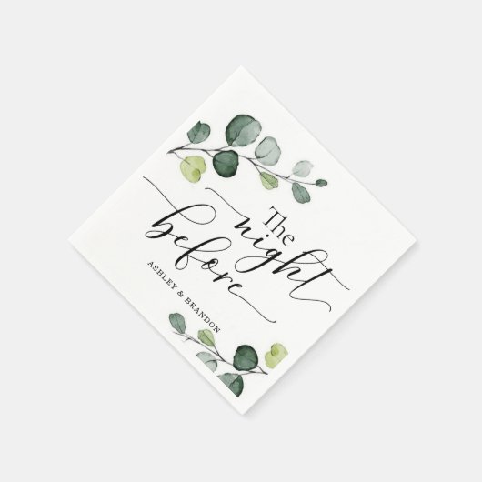 Die Kalligraphie vor Napkins Serviette (Ecke)