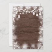 Die kalte Outdoor-Schneeflocke Winter Wood Baby-Du Einladung (Rückseite)