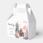 Die kalte Outdoor-Winterwaldbärendusche Geschenkschachtel (Rückseite)