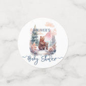 Die kalte Outdoor-Winterwaldbärendusche Konfetti (Klein Vorderseite)