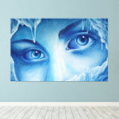 Die kalten Augen des Winters Leinwanddruck (Insitu (Holzboden))