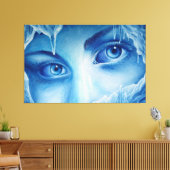 Die kalten Augen des Winters Leinwanddruck (Insitu (Wohnzimmer))