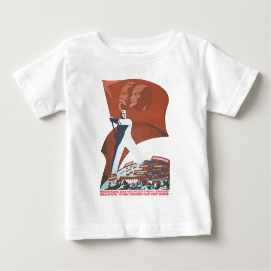 Die kalter Kriegs-Sowjetunions-Propaganda-Plakate Baby T-shirt (Vorderseite)