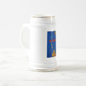 Die kalter Kriegs-Sowjetunions-Propaganda-Plakate Bierglas (Vorderseite Links)