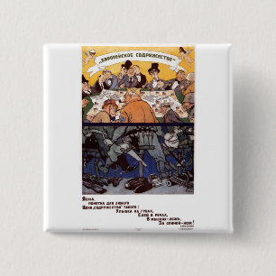 Die kalter Kriegs-Sowjetunions-Propaganda-Plakate Button