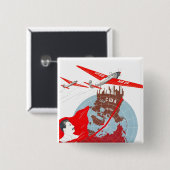 Die kalter Kriegs-Sowjetunions-Propaganda-Plakate Button (Vorne & Hinten)