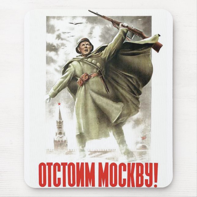 Die kalter Kriegs-Sowjetunions-Propaganda-Plakate Mousepad (Vorne)