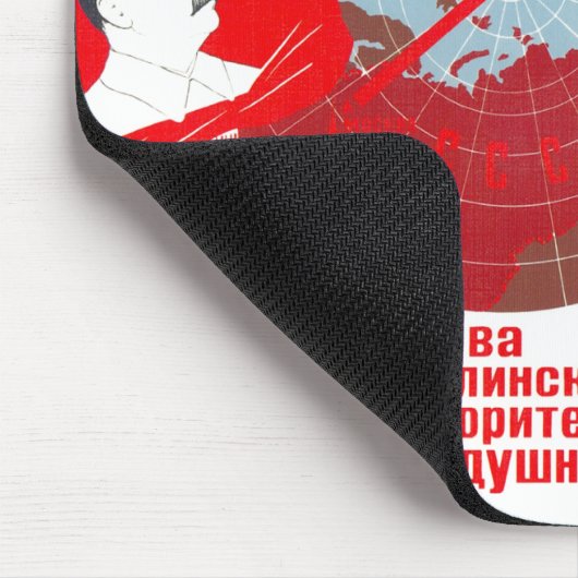 Die kalter Kriegs-Sowjetunions-Propaganda-Plakate Mousepad (Ecke)