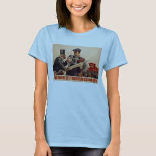 Die kalter Kriegs-Sowjetunions-Propaganda-Plakate T-Shirt