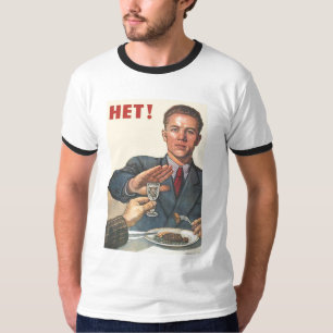 Die kalter Kriegs-Sowjetunions-Propaganda-Plakate T-Shirt