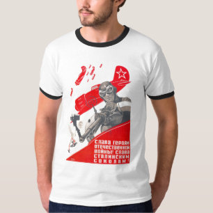 Die kalter Kriegs-Sowjetunions-Propaganda-Plakate T-Shirt
