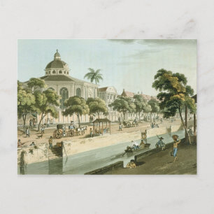 Die kalvinistische Kirche in Batavia, Platte 9 von Postkarte