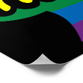Die Kamala Harris Pride Regenbogen Poster (Ecke)