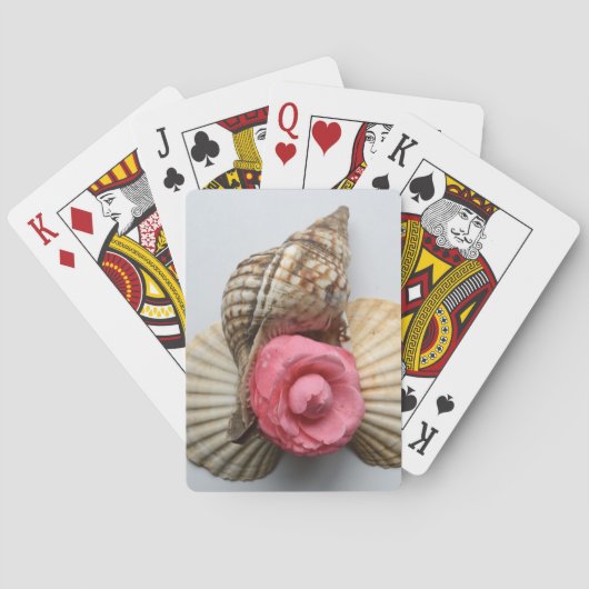 Die Kamelie und die Muscheln Spielkarten (Rückseite)