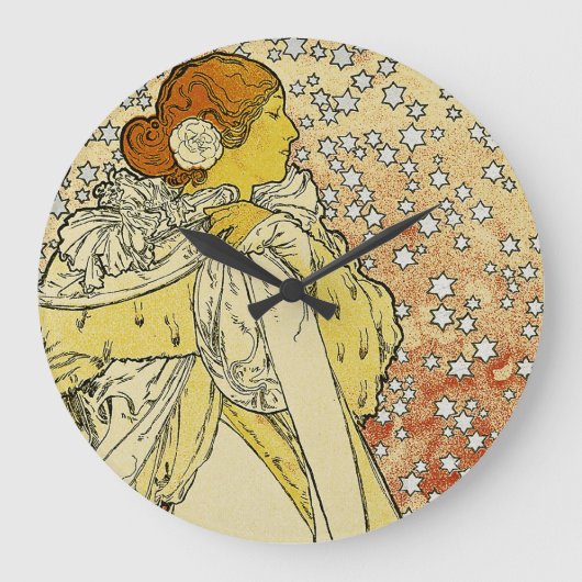 Die Kameliendame Große Wanduhr (Vorderseite)