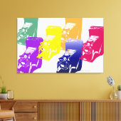 die Kamera - auf Leinwand (Insitu (Wohnzimmer))