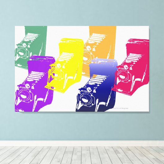 die Kamera - auf Leinwand (Insitu (Holzboden))