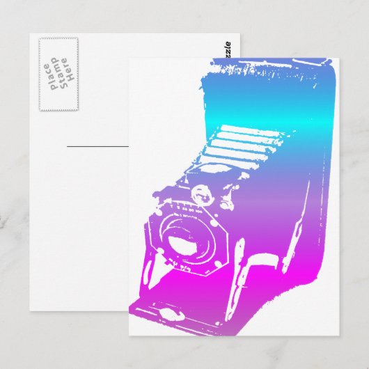 die Kamera - Farbtöne Postkarte (Vorne/Hinten)