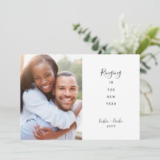 Die Kämpfe im Neujahrssehen retten das Datum Save The Date (Stehend Vorderseite)