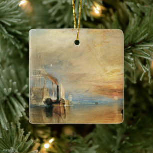 Die kämpfende Temeraire von Joseph Turner, Marinek Keramikornament