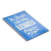 Die Kampfenden, wenn Dankbarkeit anfängt Notizblock (Rechte Seite)