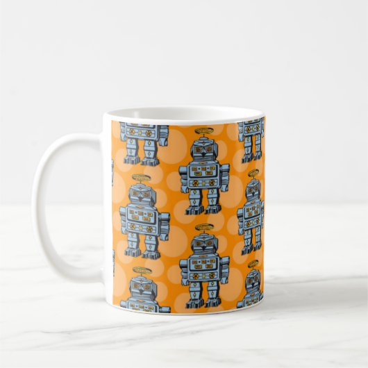 "Die Kämpfer-" Roboter-Tasse Kaffeetasse (Links)