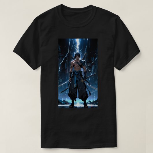 Die Kampfszene des Anime T-Shirt (Design vorne)
