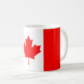 Die kanadische Flagge, Kanada Kaffeetasse (VorderseiteRechts)