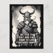 Die Kanalisierung des unnachahmlichen Viking-Geist Postkarte (Vorderseite)