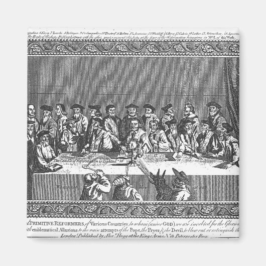 Die Kandle der Reformation ist erhellt' Magnet (Vorne)