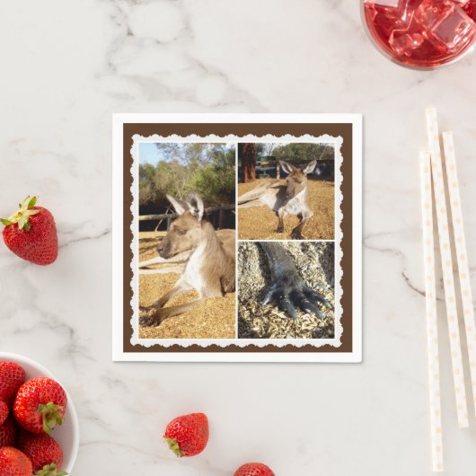 Die Kangaroo Bildersammlung, Paper Napkins Serviette (Beispiel)