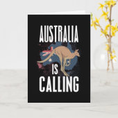 Die Kangaroos in Australien Karte (Gelbe Blume)