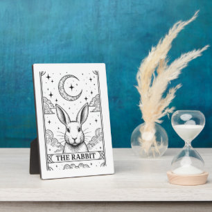 Die Kaninchen Mystische Mond-Tarotkarte Illustra Fotoplatte