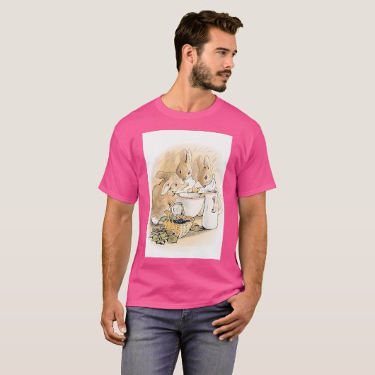 Die Kaninchenfamilie mit Tee von Beatrix Potter (Vorne ganz)