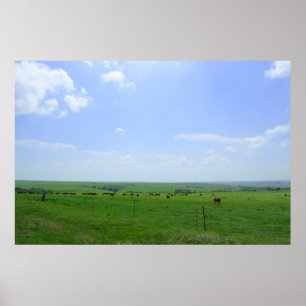 Die Kansas-Landschaft Poster