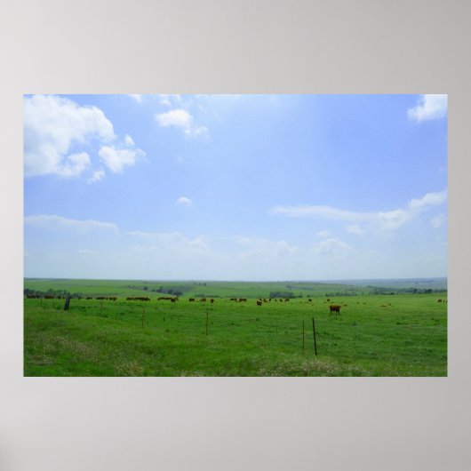 Die Kansas-Landschaft Poster (Vorne)