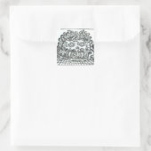 Die Kanterbury-Pilger Quadratischer Aufkleber (Tasche)