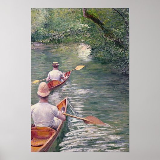 Die Kanus, 1878 Poster (Vorne)