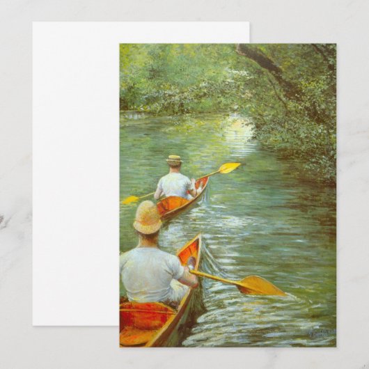 Die Kanus, Perissoires von Gustave Caillebotte (Vorne/Hinten)