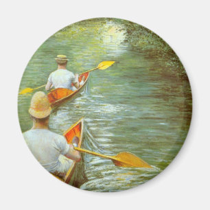 Die Kanus, Perissoires von Gustave Caillebotte Magnet