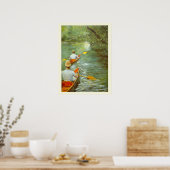 Die Kanus, Perissoires von Gustave Caillebotte Poster (Küche)