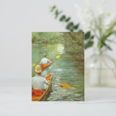 Die Kanus, Perissoires von Gustave Caillebotte Postkarte (Stehend Vorderseite)